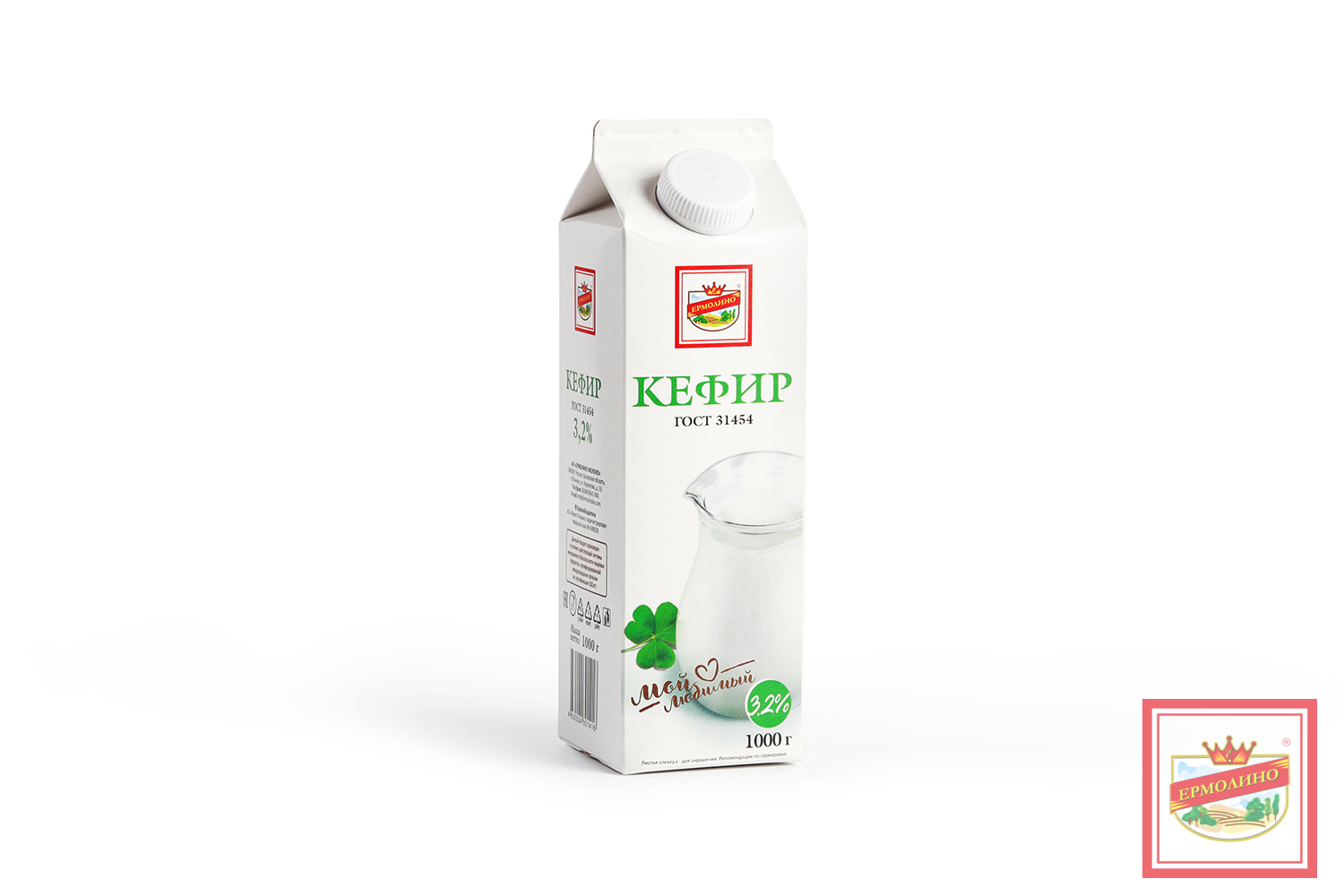 Кефир, 2,5%, 1000 г | Продукты Ермолино